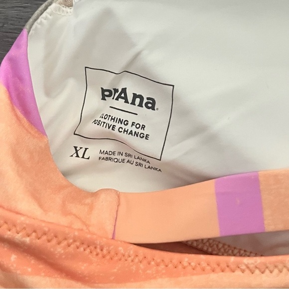 prAna Women’s XL Marine Street Swimsuit Top High Neck Multicolor Swimming - Picture 7 of 9